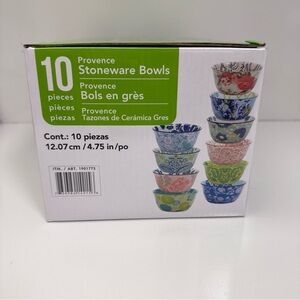 Multicolor Stoneware Bowls Set